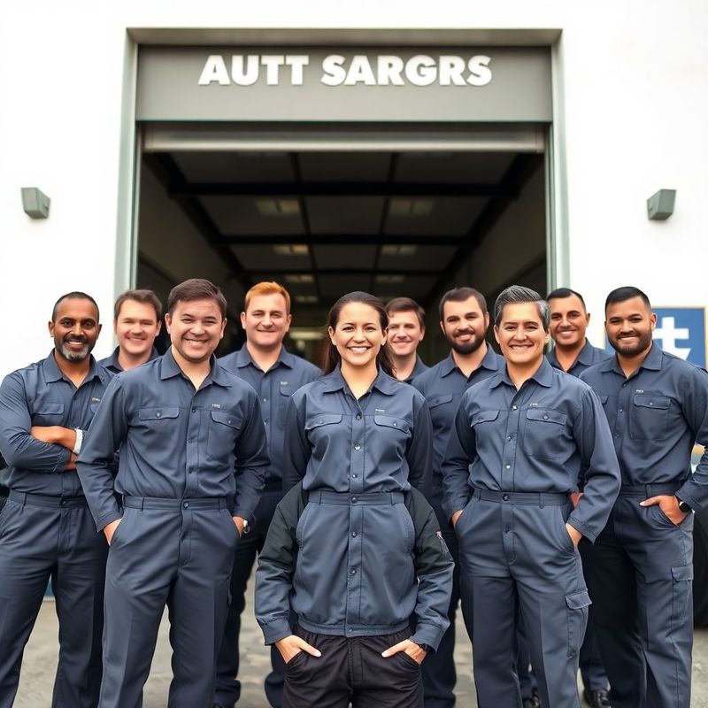 Equipe Ceramicgrovez em frente à oficina em Porto Alegre